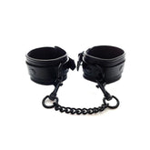 Rouge Garments Plain Black Wrist Cuffs - Adult Planet - Online Sex Toys Shop UK